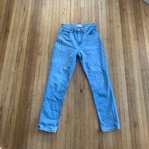 Everlane high rise straight jeans 28 NWOT